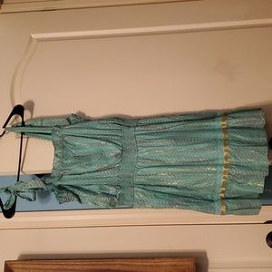 Women's Large Turquoise Dress